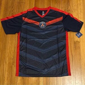 PSG Men’s Training Jersey Navy Blue Red Size Medium